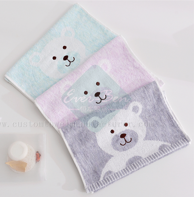 China EverBen Custom bath towels with hanging loops Factory ISO Audit Bamboo Face Towels Factory